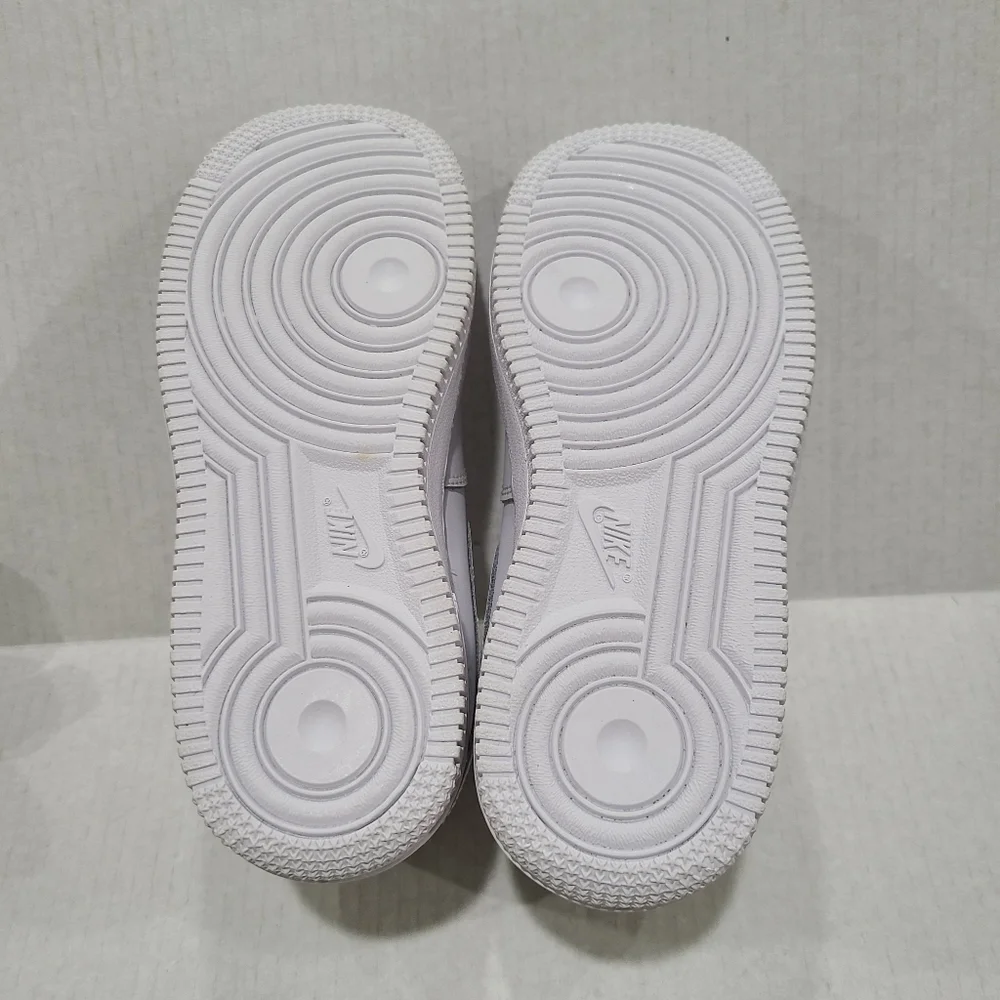 Nike Air Force 1 Mid PS Sneaker Triple White 3Y - Picture 6 of 7